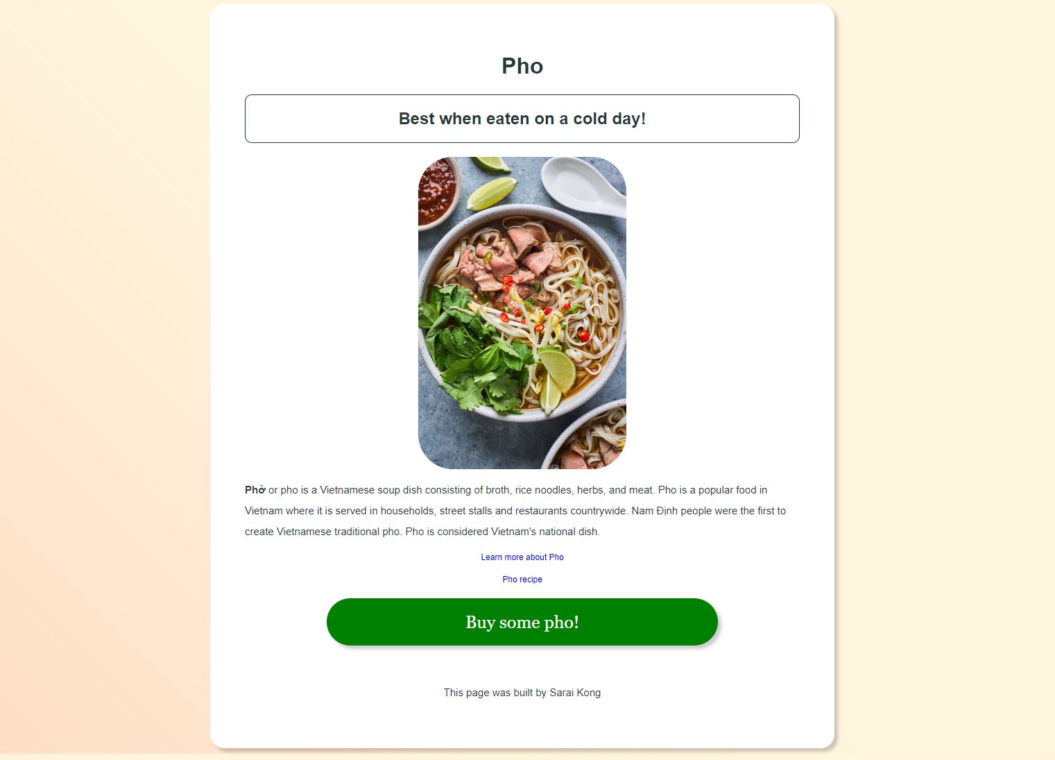 Pho project